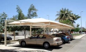 مظلات مواقف سيارات