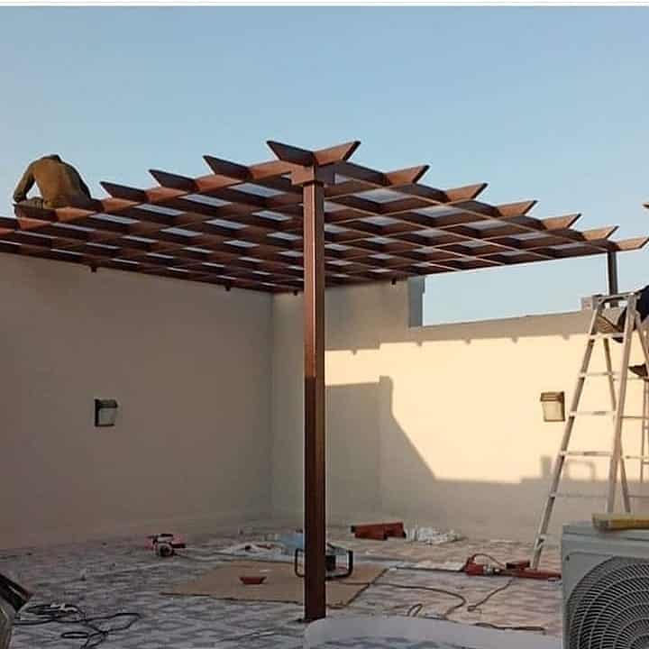 مظلات حديد بالرياض