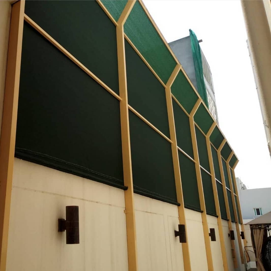 سواتر قماش تركيب ساتر بي في سي