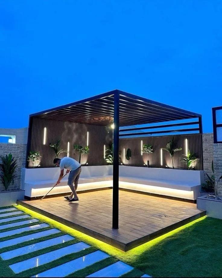 افضل تركيب برجولات لأحواش لفلل ومنازل بحي الخزامى بالرياض