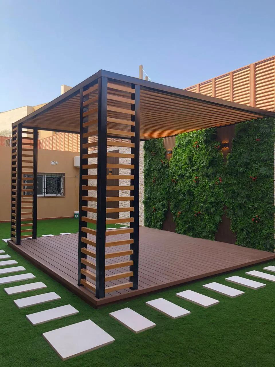 افضل تركيب برجولات لأحواش لفلل ومنازل بحي الخزامى بالرياض