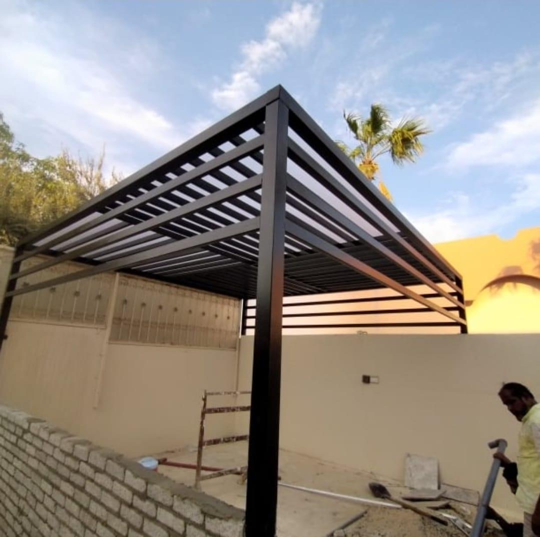 حداد تركيب مظلات حدائق منزلية في حي العقيق والعارض2026| أحدث التصاميم المودرن والصور لتركيب مظلات خارجية
