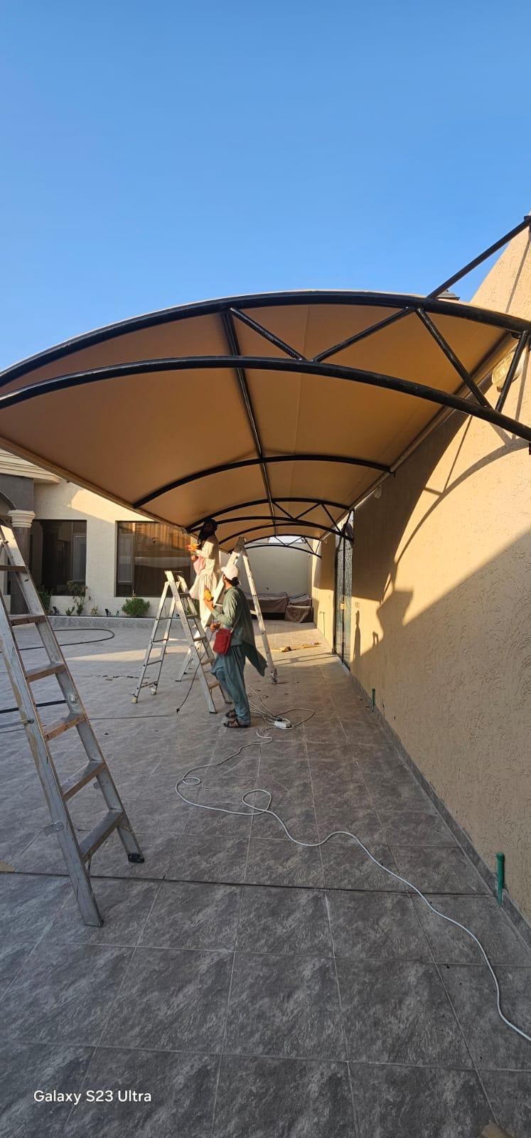 حداد تركيب مظلات حدائق منزلية في حي العقيق والعارض2026| أحدث التصاميم المودرن والصور لتركيب مظلات خارجية