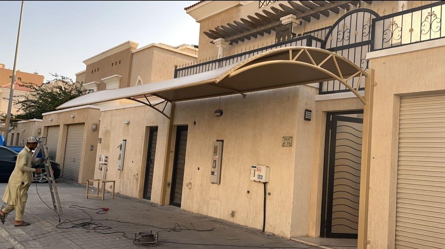 حدادمظلات مداخل المنازل والفلل في شمال الرياض