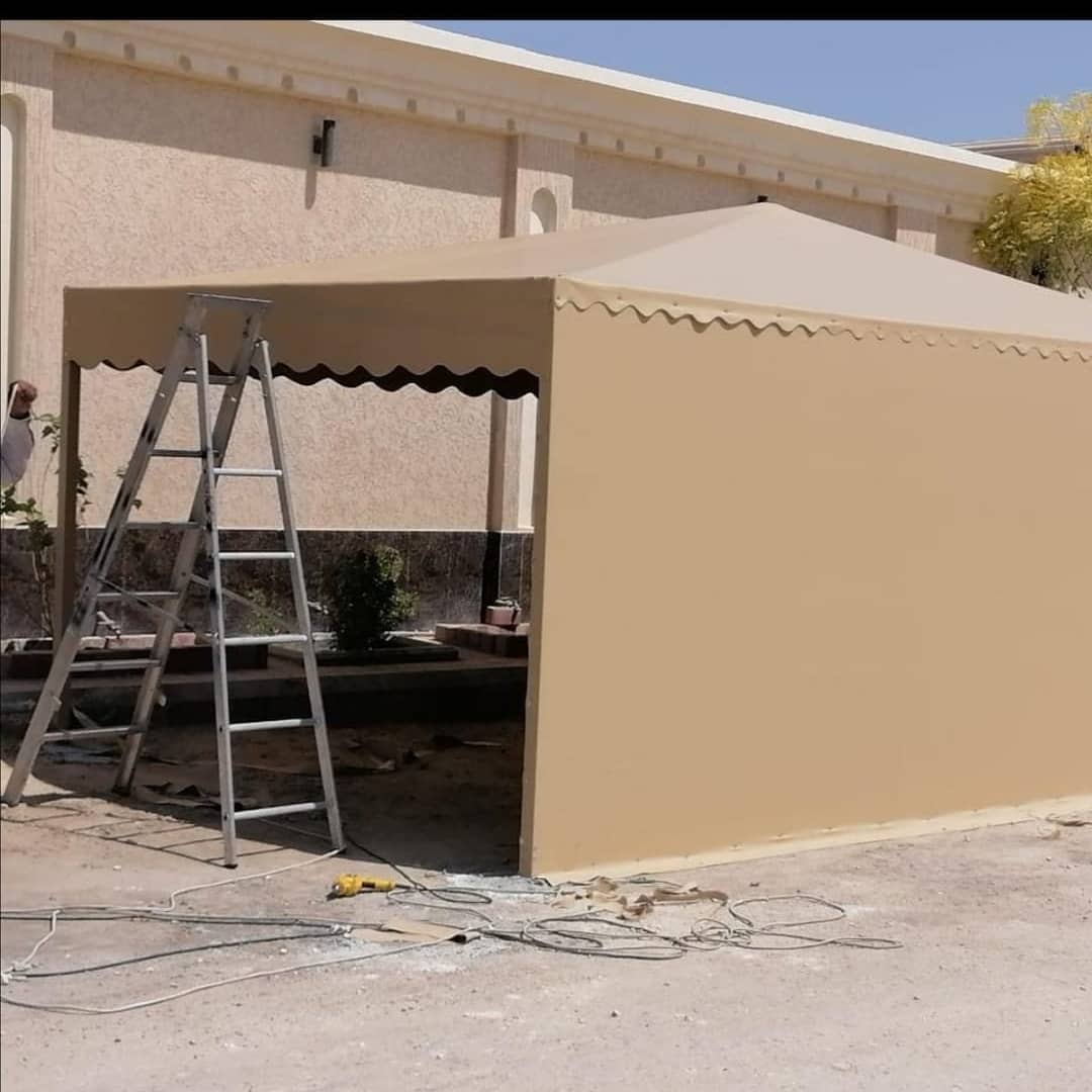 أفضل ورشه حدادةلاصلاح مظلات كراج مقوسة بتثبيت آمن بحي الملز والعليا