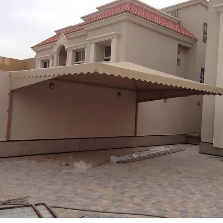 أفضل ورشه حدادةلاصلاح مظلات كراج مقوسة بتثبيت آمن بحي الملز والعليا