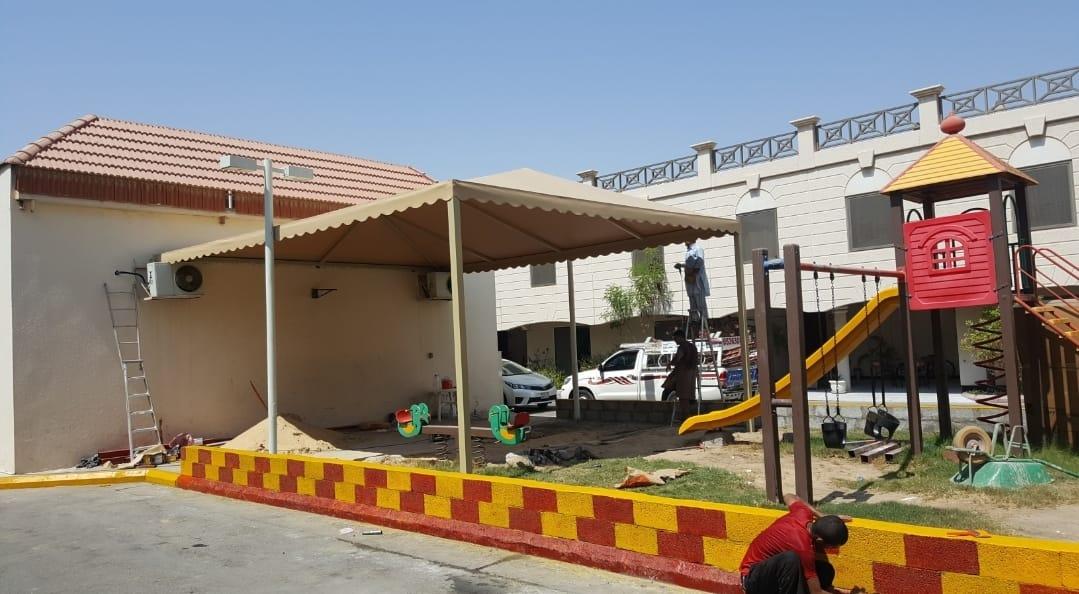 حداد تركيب مظلات حدائق منزلية في حي العقيق والعارض2026| أحدث التصاميم المودرن والصور لتركيب مظلات خارجية