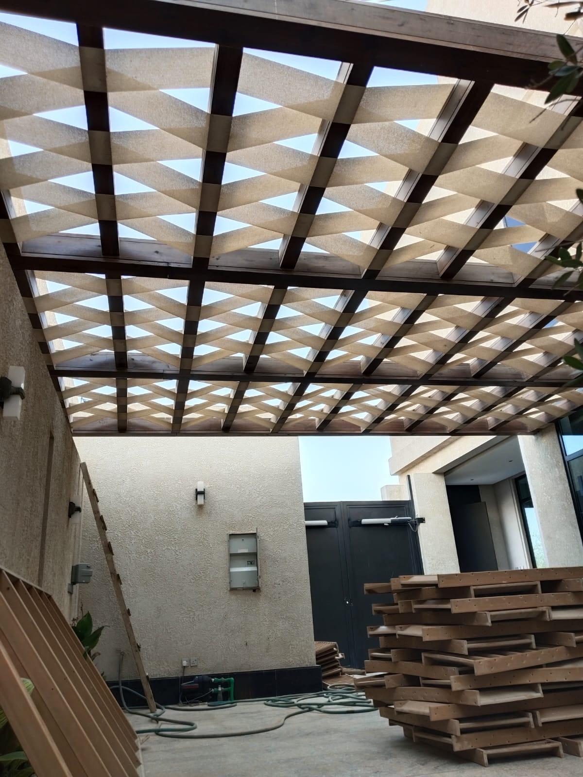 أفضل تركيب مظلات 2026حي طويق ومخرج 6| تصاميم حديثة بضمان 15 سنة وأسعار تنافسية