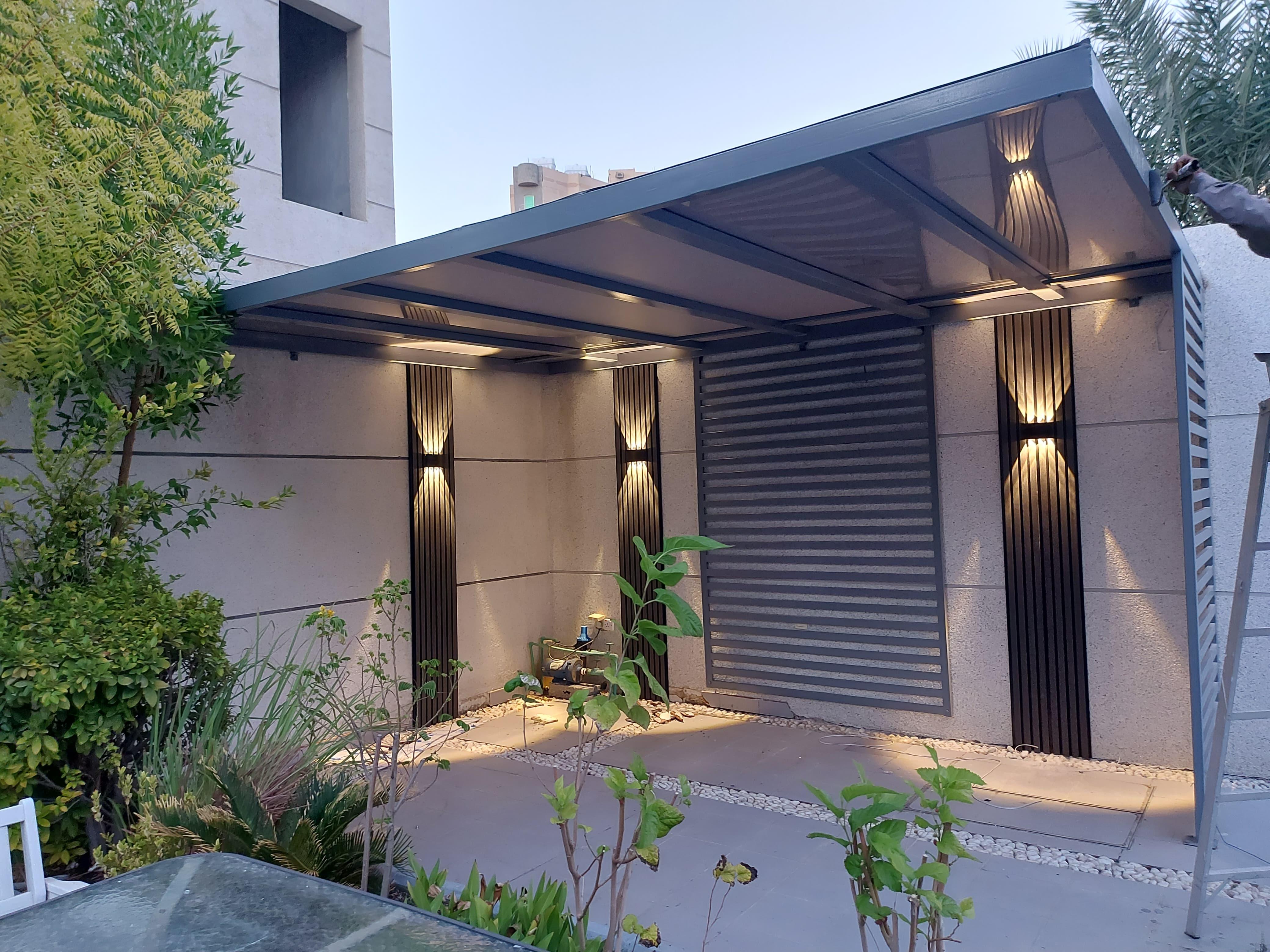 حداد تركيب مظلات حدائق منزلية في حي العقيق والعارض2026| أحدث التصاميم المودرن والصور لتركيب مظلات خارجية