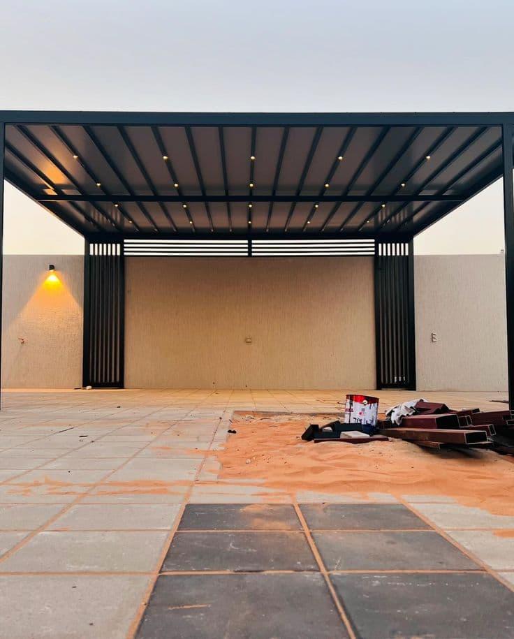 أفضل تركيب مظلات 2026حي طويق ومخرج 6| تصاميم حديثة بضمان 15 سنة وأسعار تنافسية