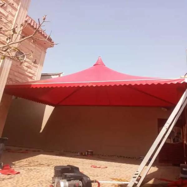 أفضل حداد لتركيب أنواع قماش مظلات خارجية ومظلات شراع حي الياسمين وحي الملقا: دليل الشراء الشامل لعام 2026