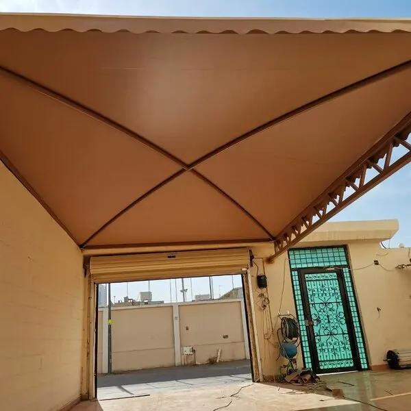 أفضل حداد لتركيب أنواع قماش مظلات خارجية ومظلات شراع حي الياسمين وحي الملقا: دليل الشراء الشامل لعام 2026