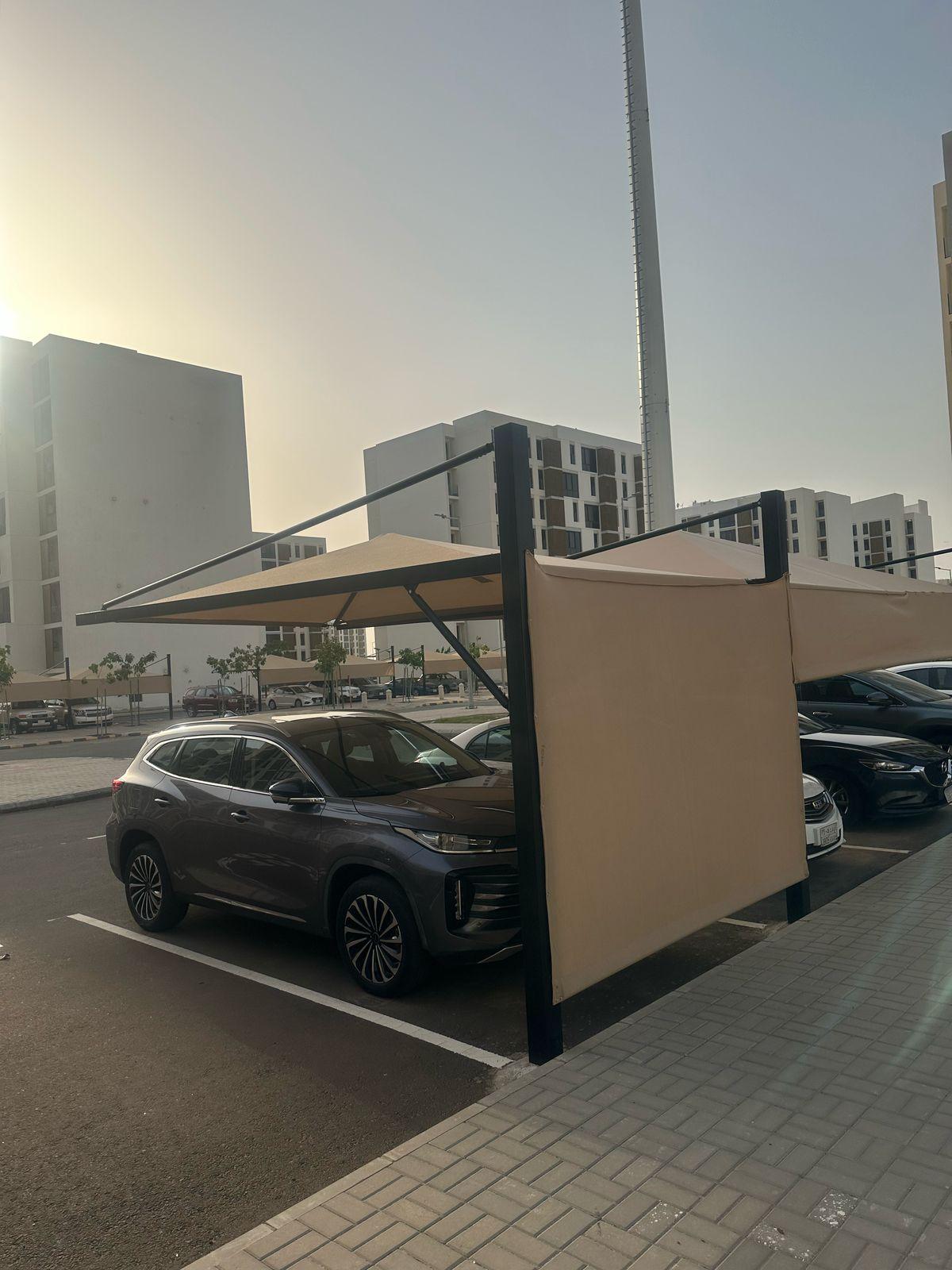 حدادمظلات مواقف سيارات في حي الصحافةوالمزاحمية: دليل شامل لأفضل الأنواع والأسعار لعام 2026