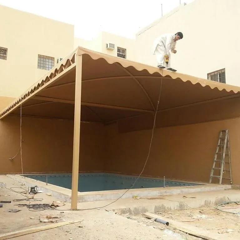 مظلات تغطية مسابح شمال الرياض – حماية كاملة من الشمس والغبار بأفضل الخامات الحديثة