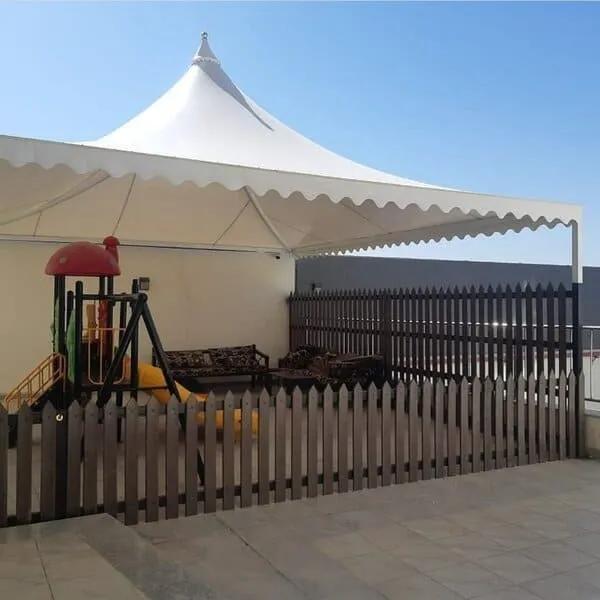 أفضل حداد لتركيب أنواع قماش مظلات خارجية ومظلات شراع حي الياسمين وحي الملقا: دليل الشراء الشامل لعام 2026