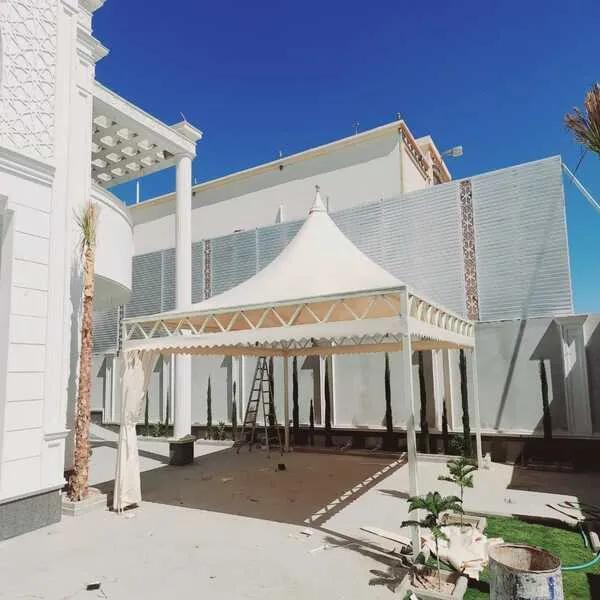 أفضل حداد لتركيب أنواع قماش مظلات خارجية ومظلات شراع حي الياسمين وحي الملقا: دليل الشراء الشامل لعام 2026